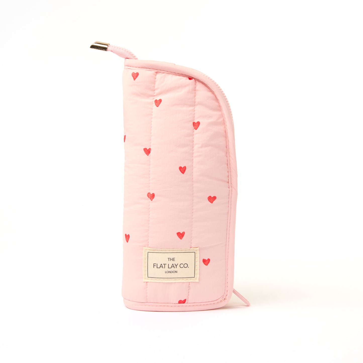Marshmallow Box Bag & Brush Case Bundle - Sweet Pink Hearts