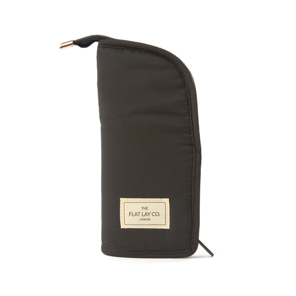 Standing Makeup Brush Case - Classic Black