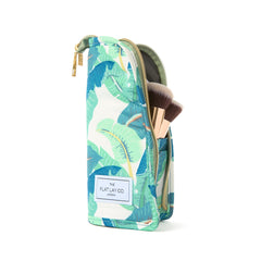 Standing Makeup Brush Case - Tropical Leaves