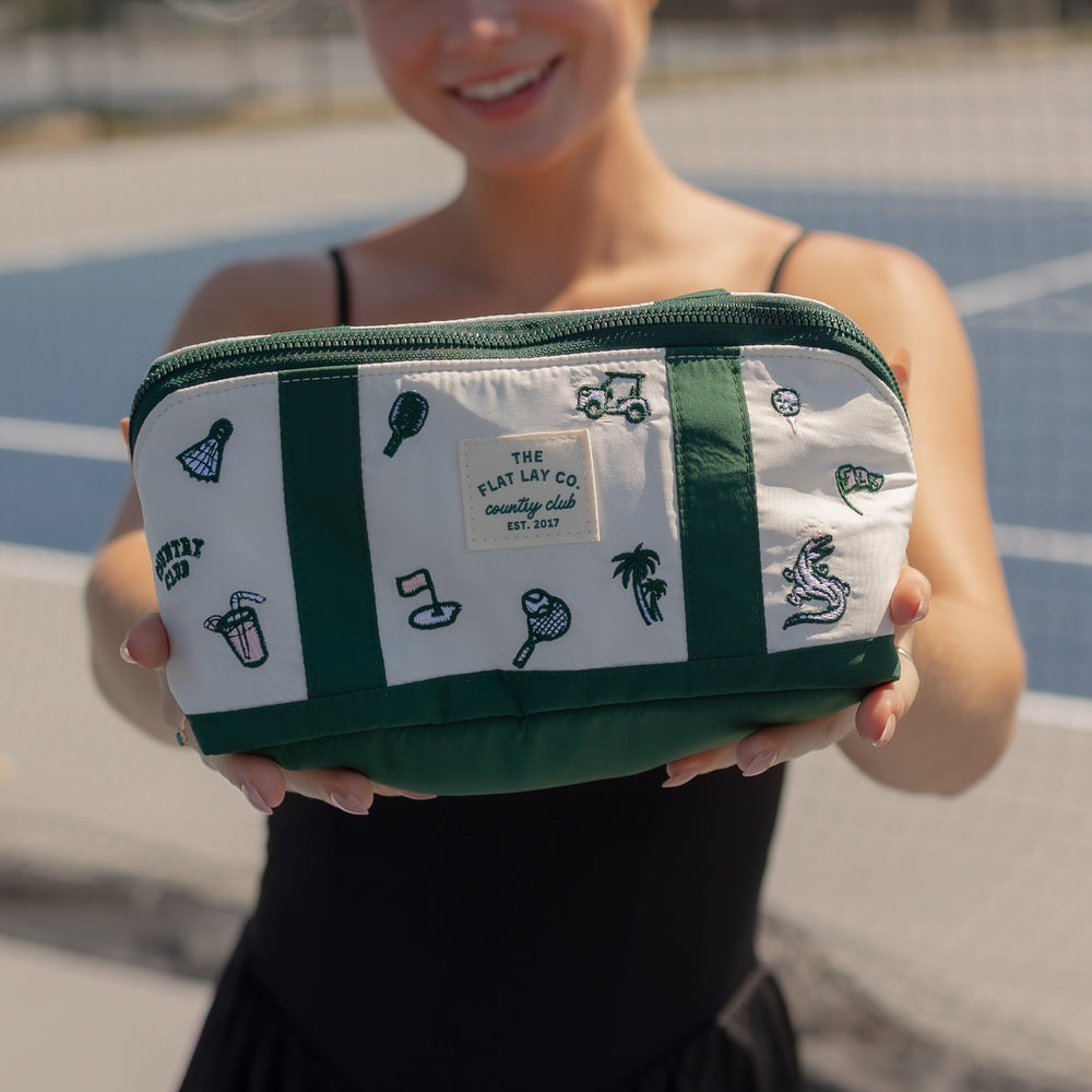 Flat Lay Makeup Box Bag - Country Club