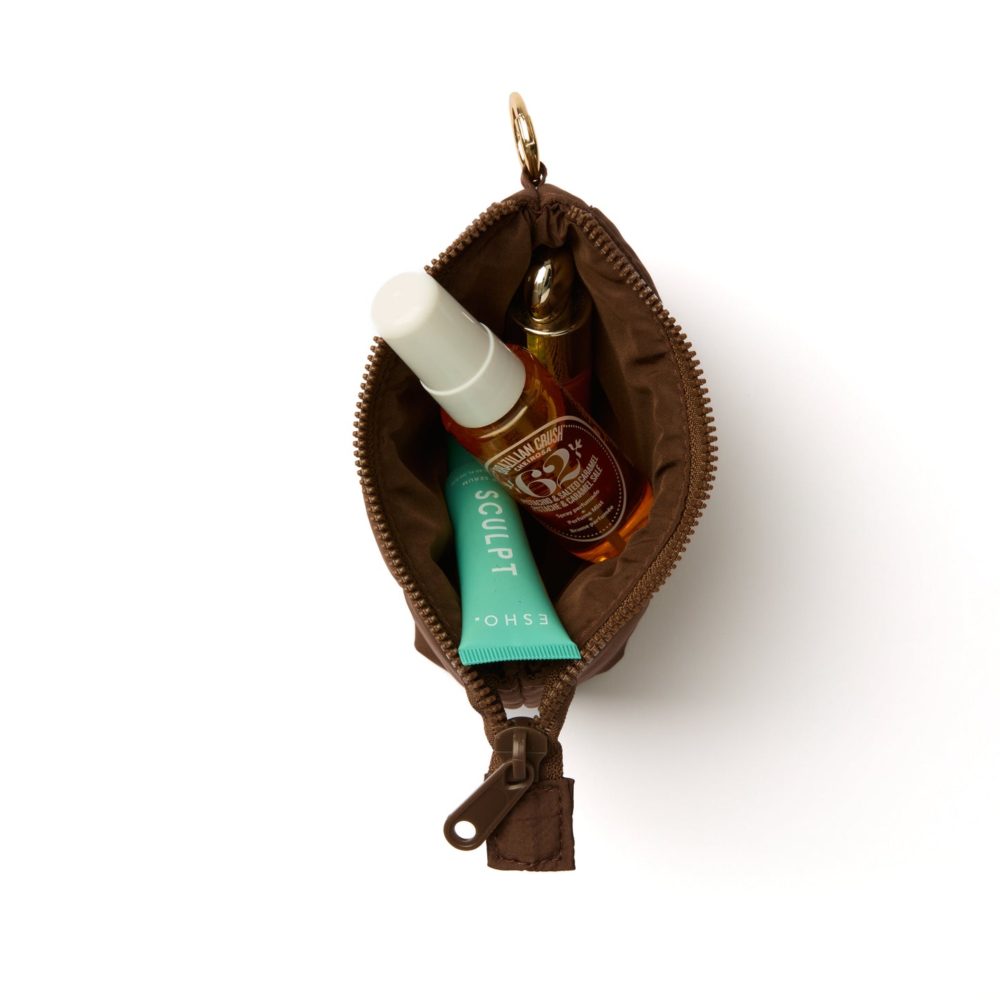 Mini Keyring Pouch - Espresso