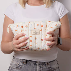 Padded Essential Makeup Pouch - Coffee Shop