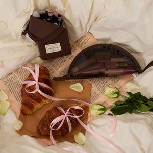 Standing Makeup Brush Case - Espresso