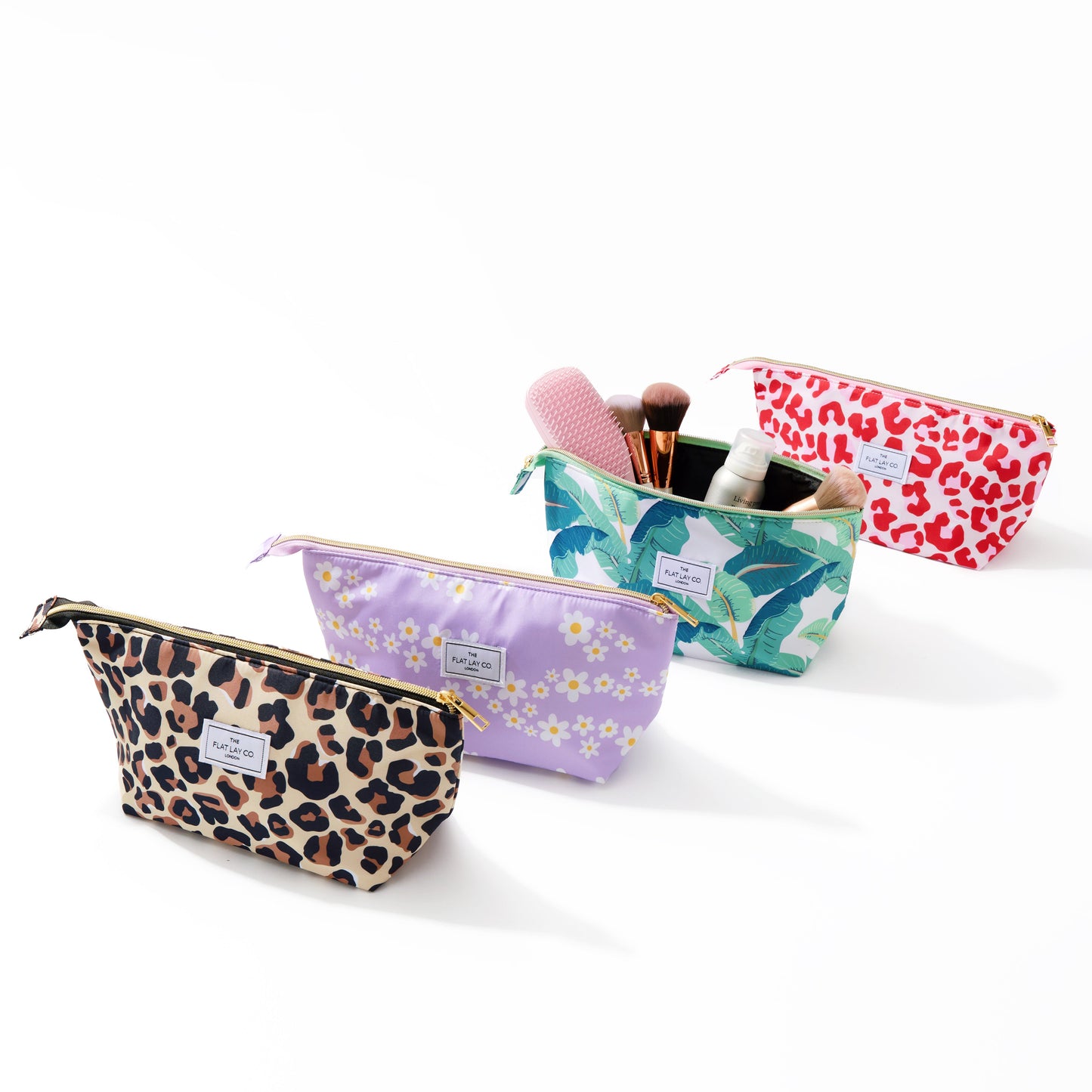 Tropical Leaves Essential Makeup Pouch