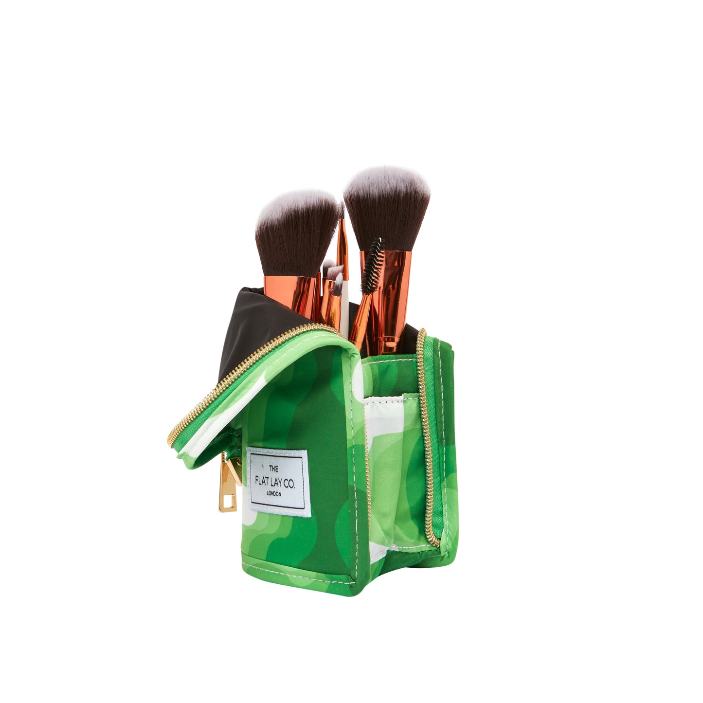 Vibey Green Standing Brush Case and Pot